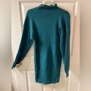 NWT Turquoise Sweater Dress.    Size Medium.